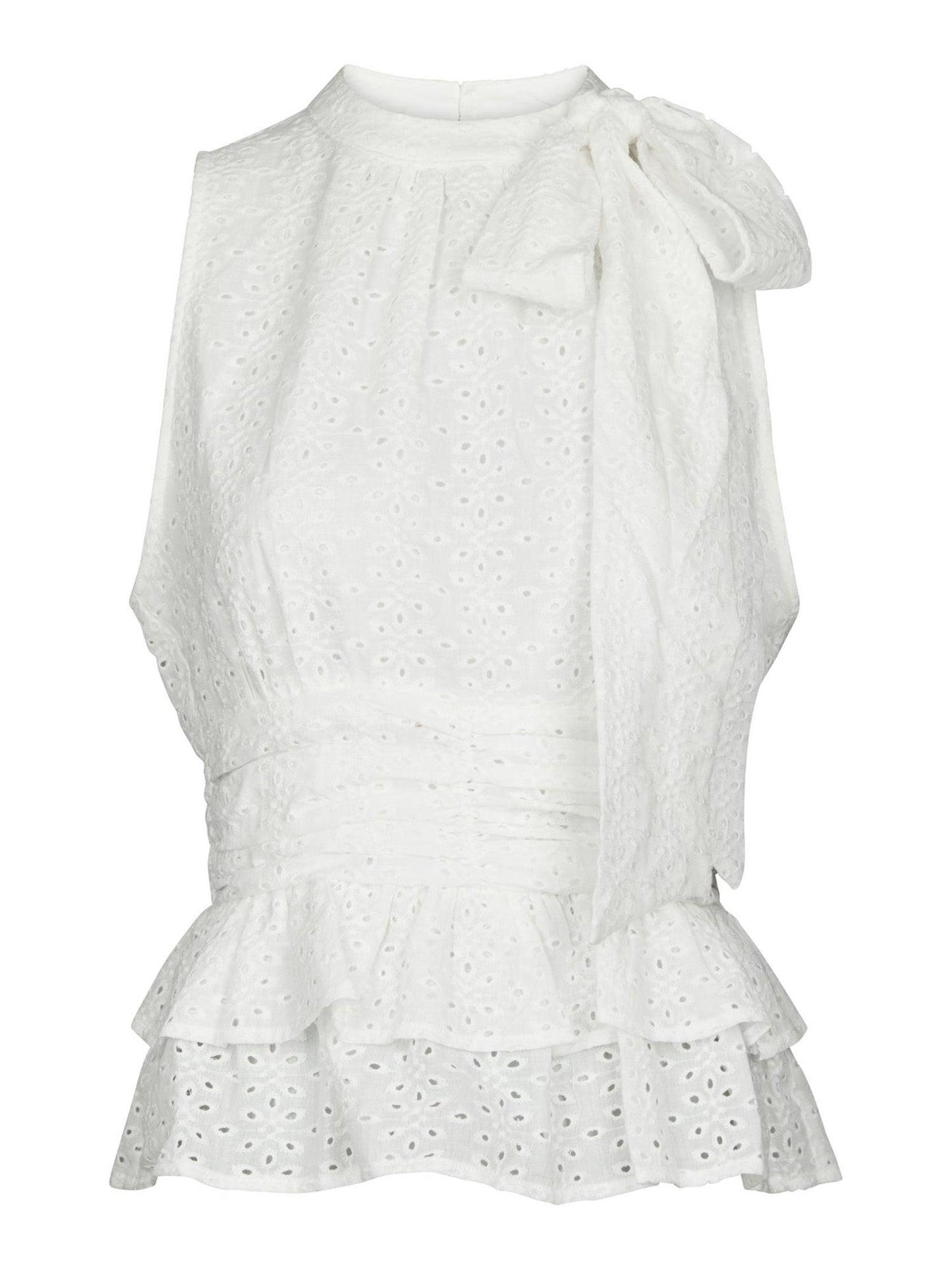 Ansol Emb Top - Off White
