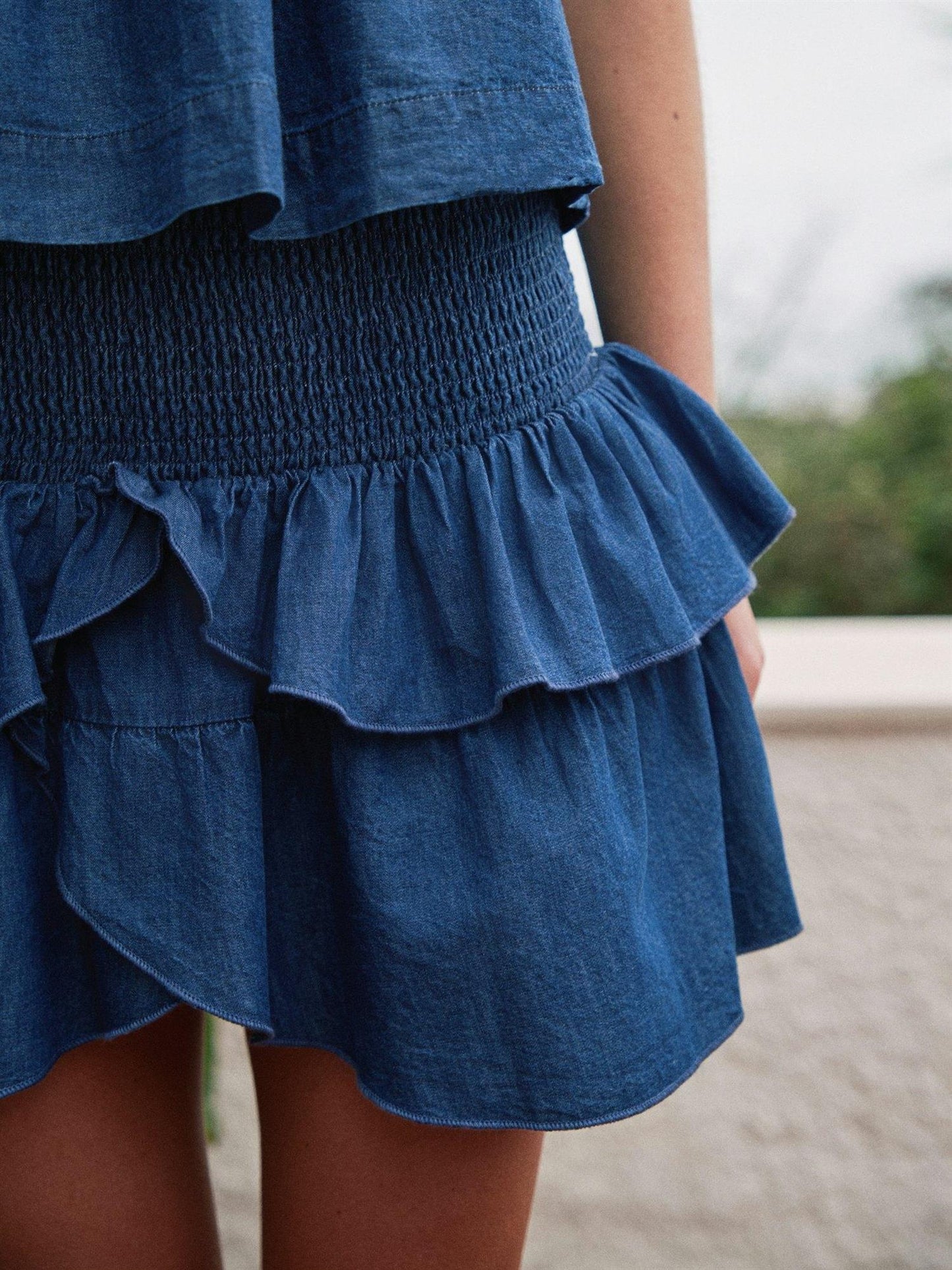 Carin Denim Skirt - Blue