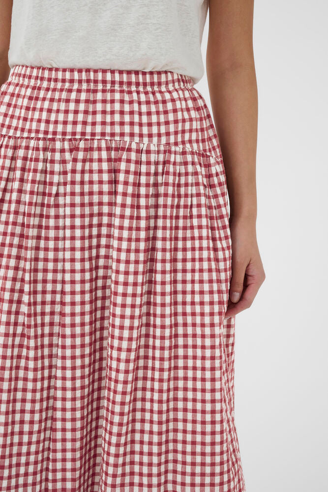 BrunhildPW Skirt - Burnt Russet Check