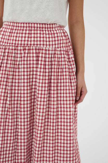BrunhildPW Skirt - Burnt Russet Check