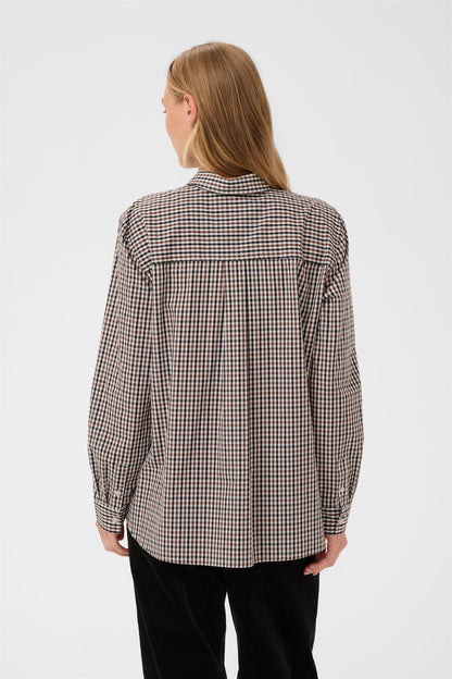 ChrestellaPW shirt - Downtown brown check