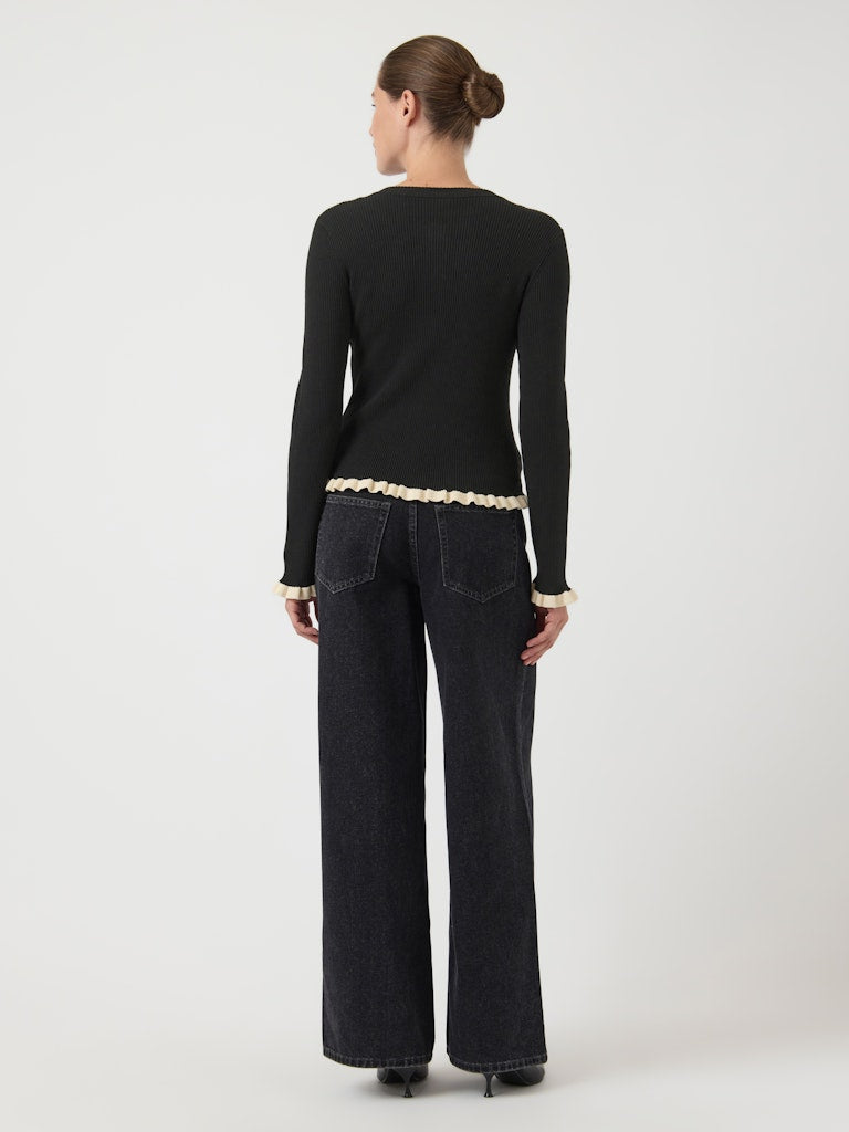 YASFLOMA LS KNIT PULLOVER