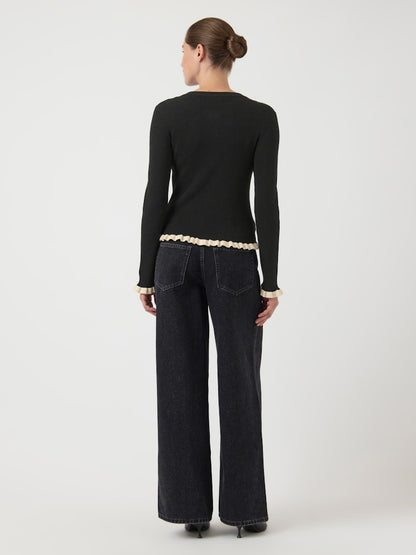 YASFLOMA LS KNIT PULLOVER