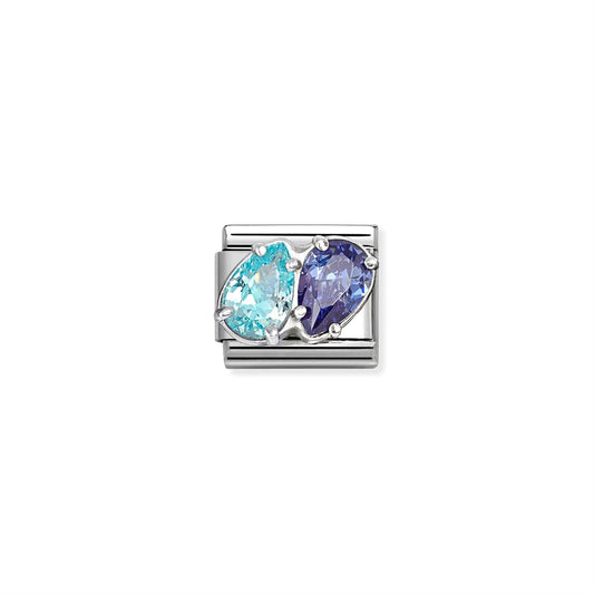 LINK, LIGHT BLUE-BLUE DOUBLE DROPS