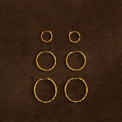 Mixed textured hoop earring pack