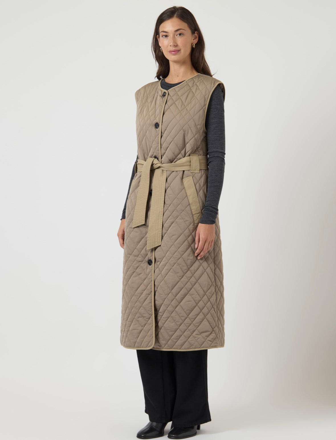 YASPRIXO LS COAT - SEPIA TINT