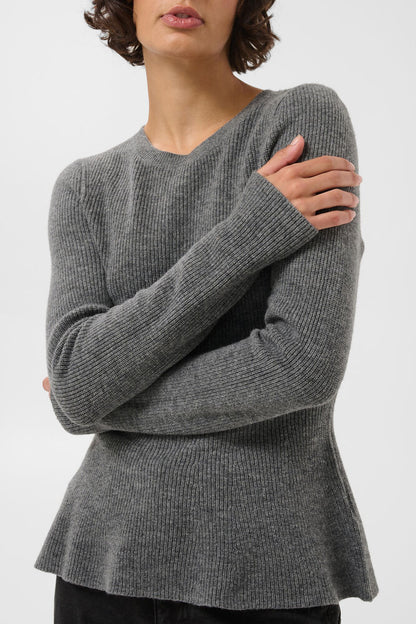 Carina PW Pullover - Medium Grey Melange