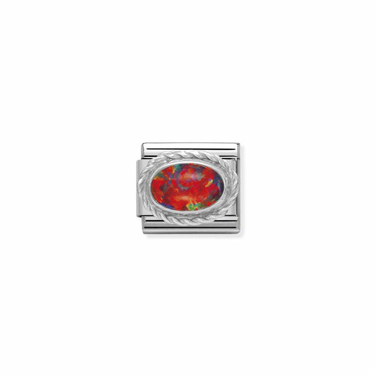 LINK, OVAL RED OPAL