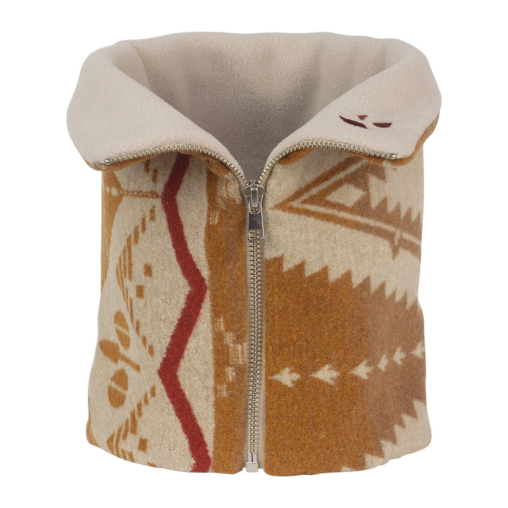 Classic Fullzip Neckband -Jacquard Mustard