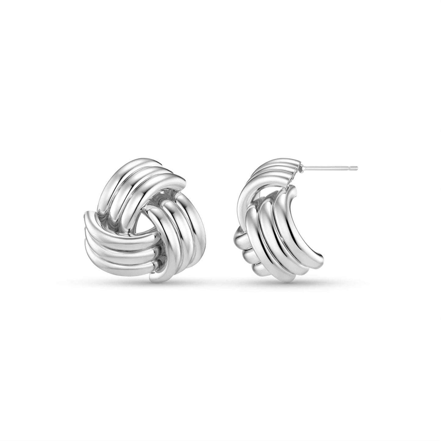 Interlocking Statement Stud Earring