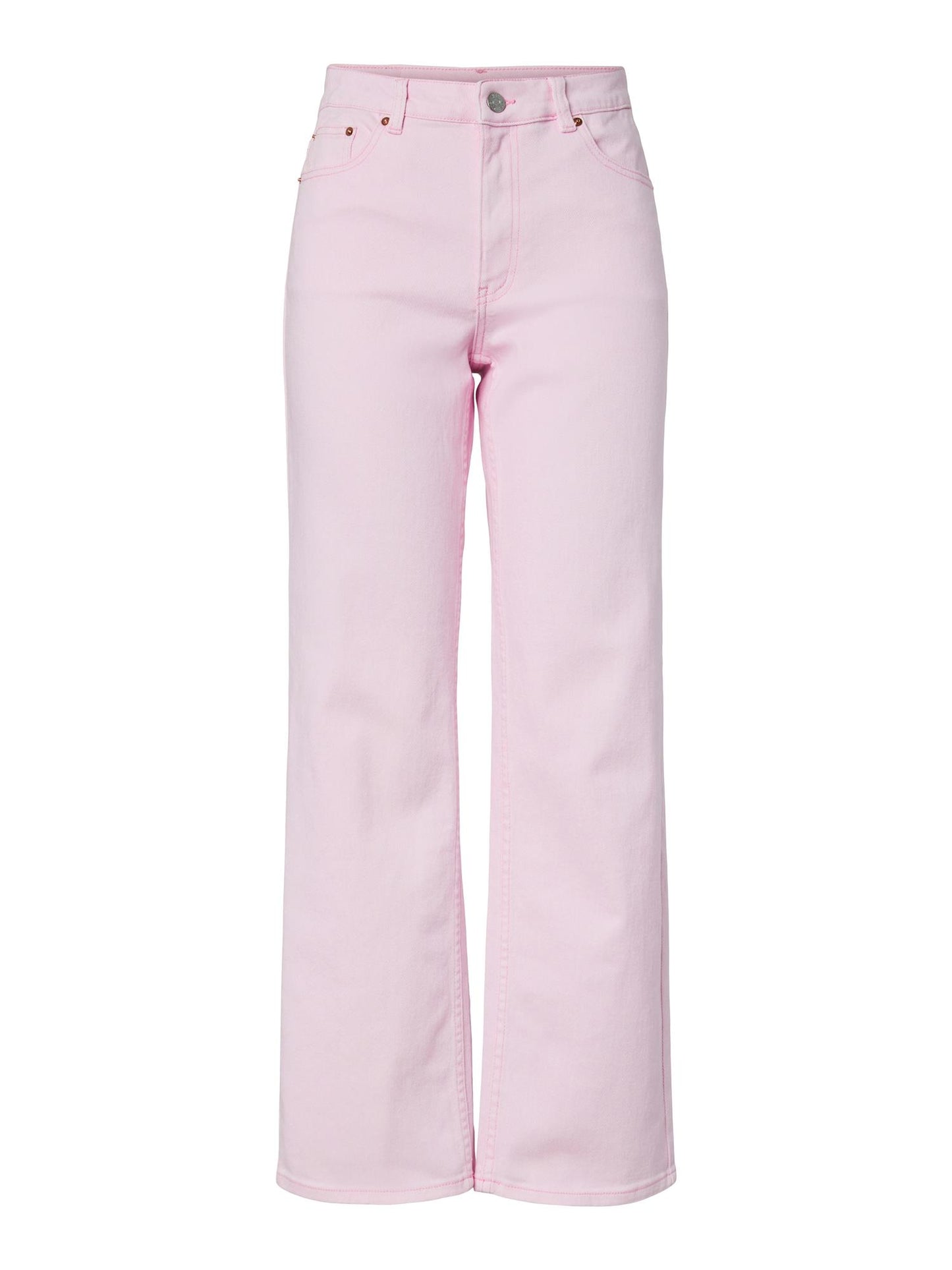YASPIRA HW STRAIGHT PINK JEANS - BALLERINA
