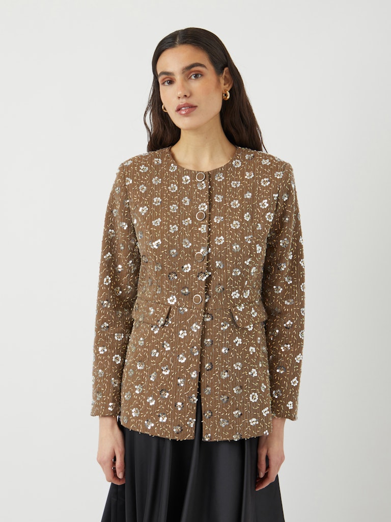 YASSOLLER LS BLAZER - TAUPE GRAY