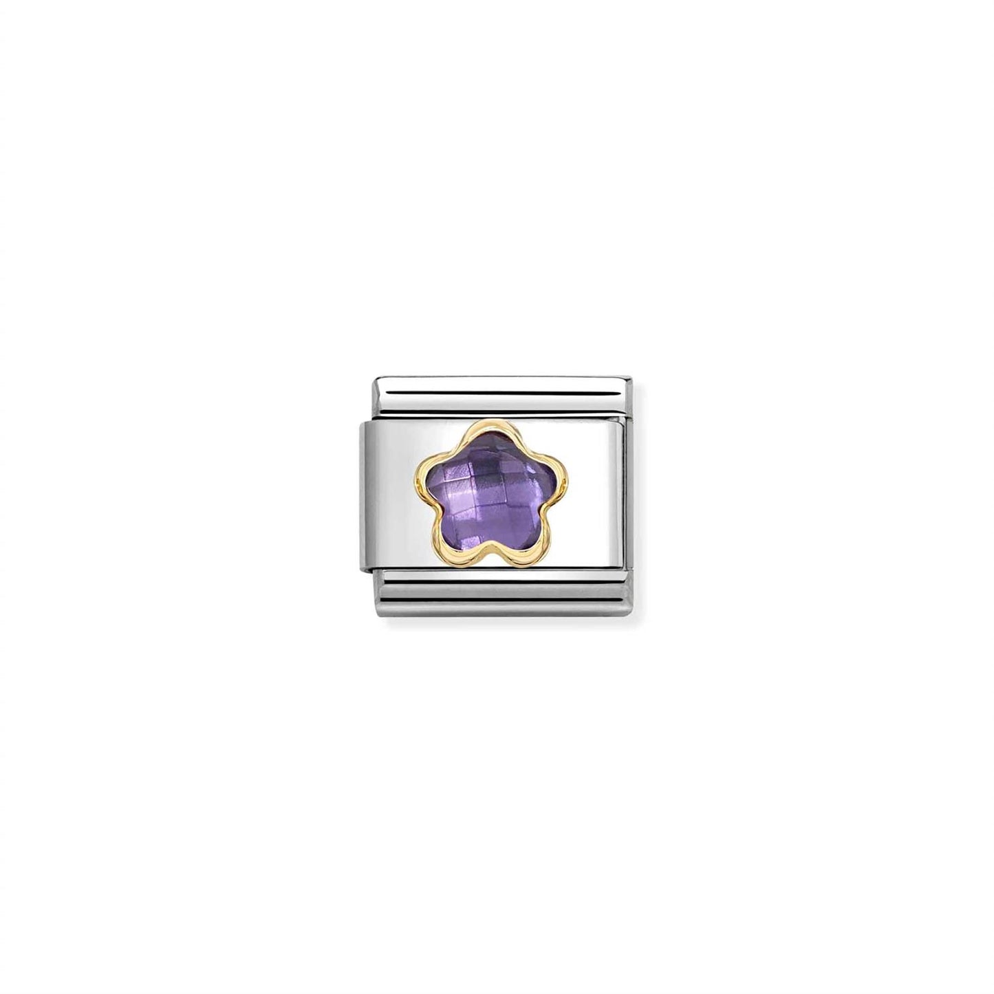 LINK, PURPLE FLOWER IN GOLD