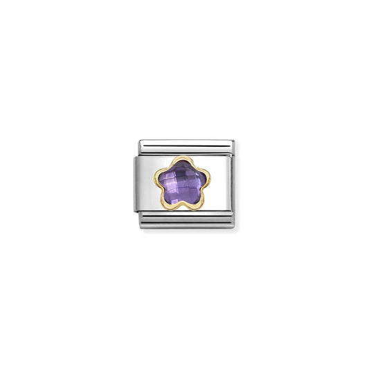 LINK, PURPLE FLOWER IN GOLD