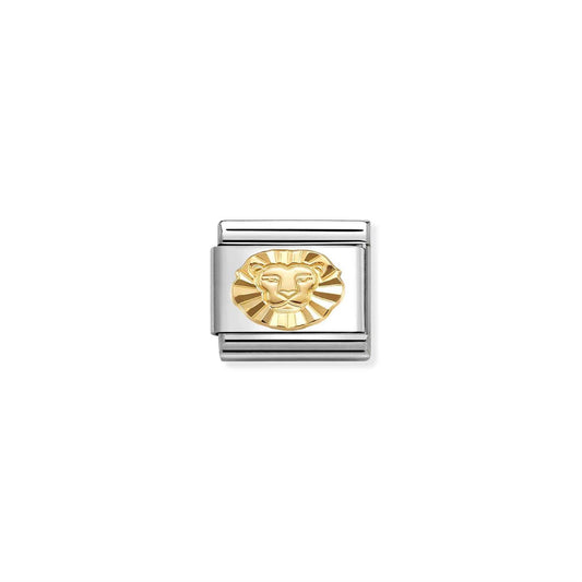 LINK, LEO IN GOLD DIAMOND CUT  (LØVEN)