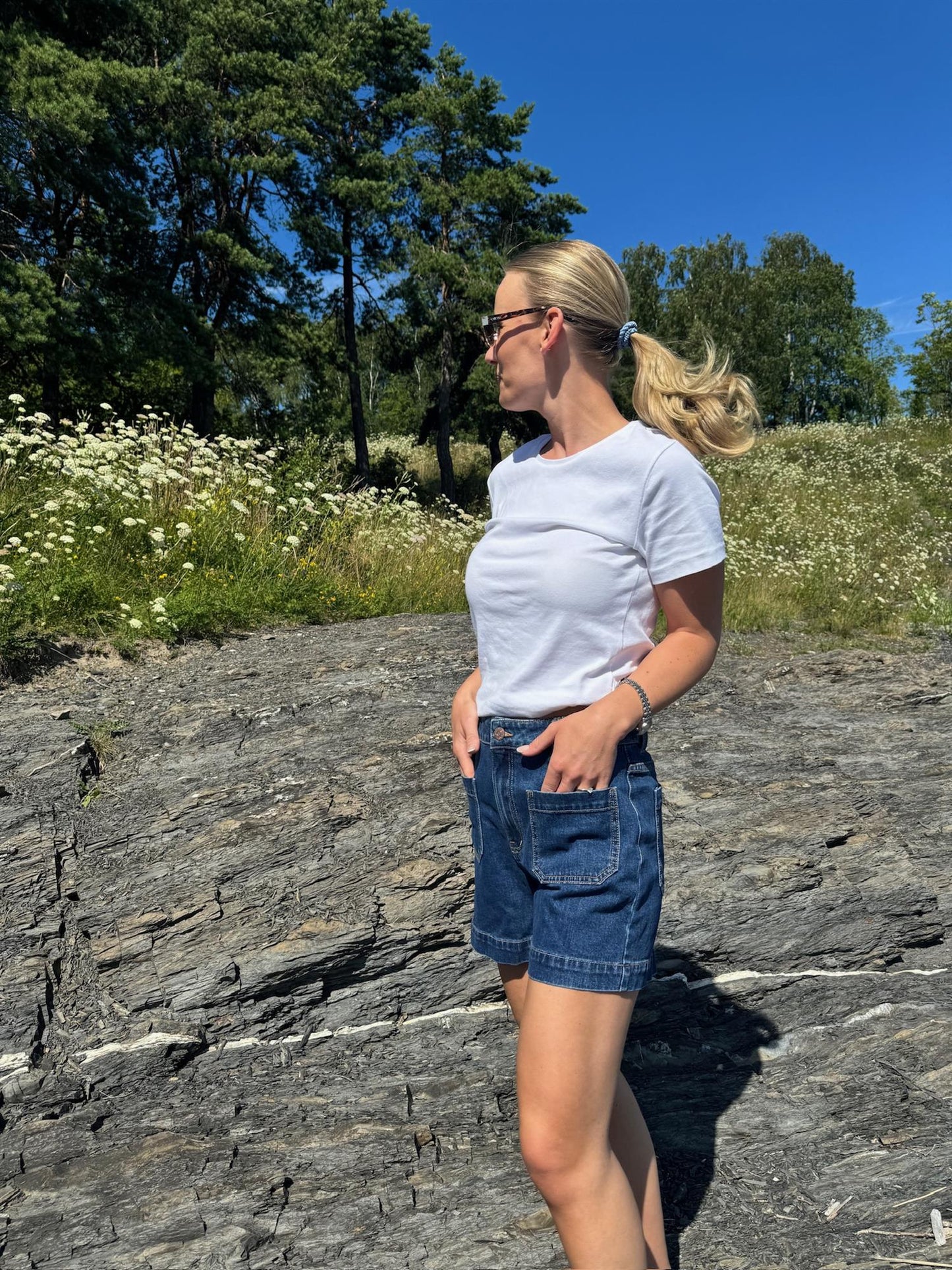 YASNEMA DENIM SHORTS