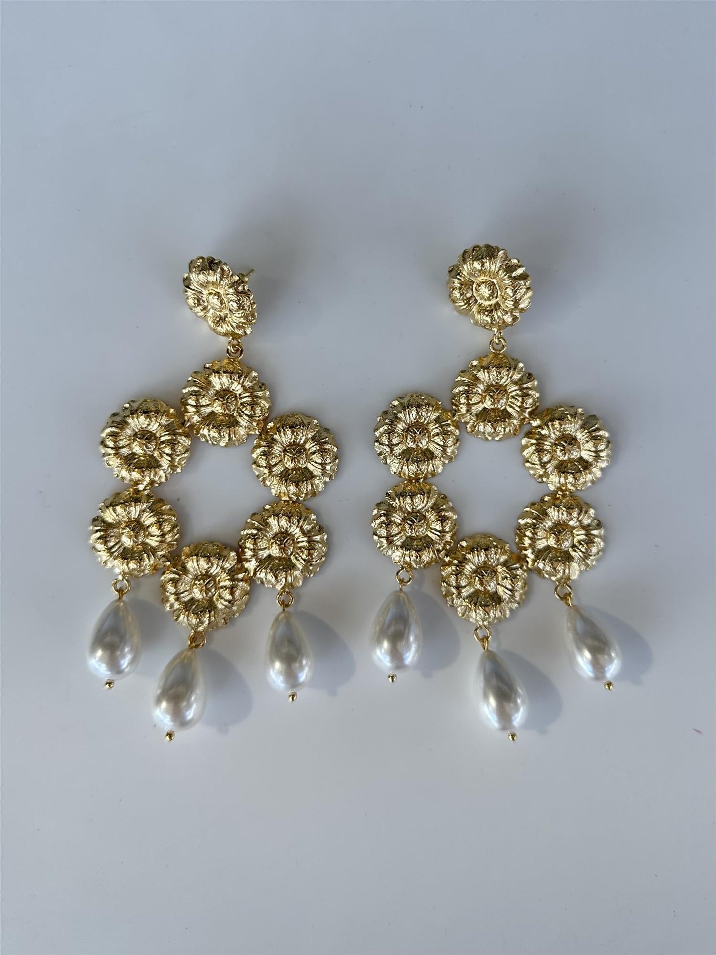 Gold Wreath Earrings
