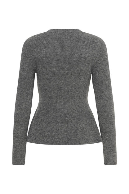 Carina PW Pullover - Medium Grey Melange