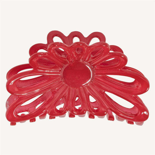Flower Claw 8cm - Lipstick Red