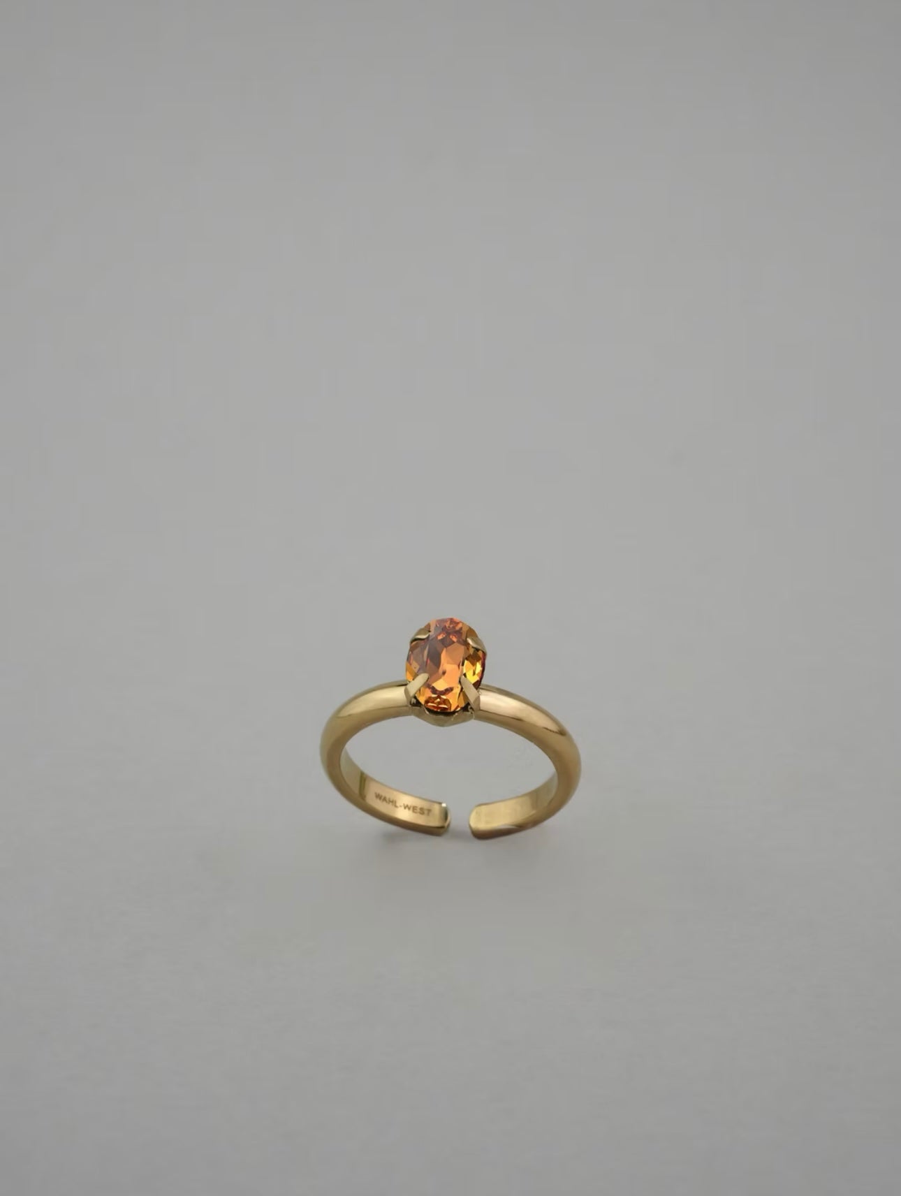 Oval Band Sunset Ring