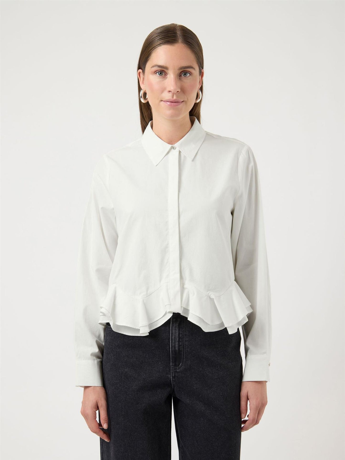 YASANERA LS SHIRT - STAR WHITE