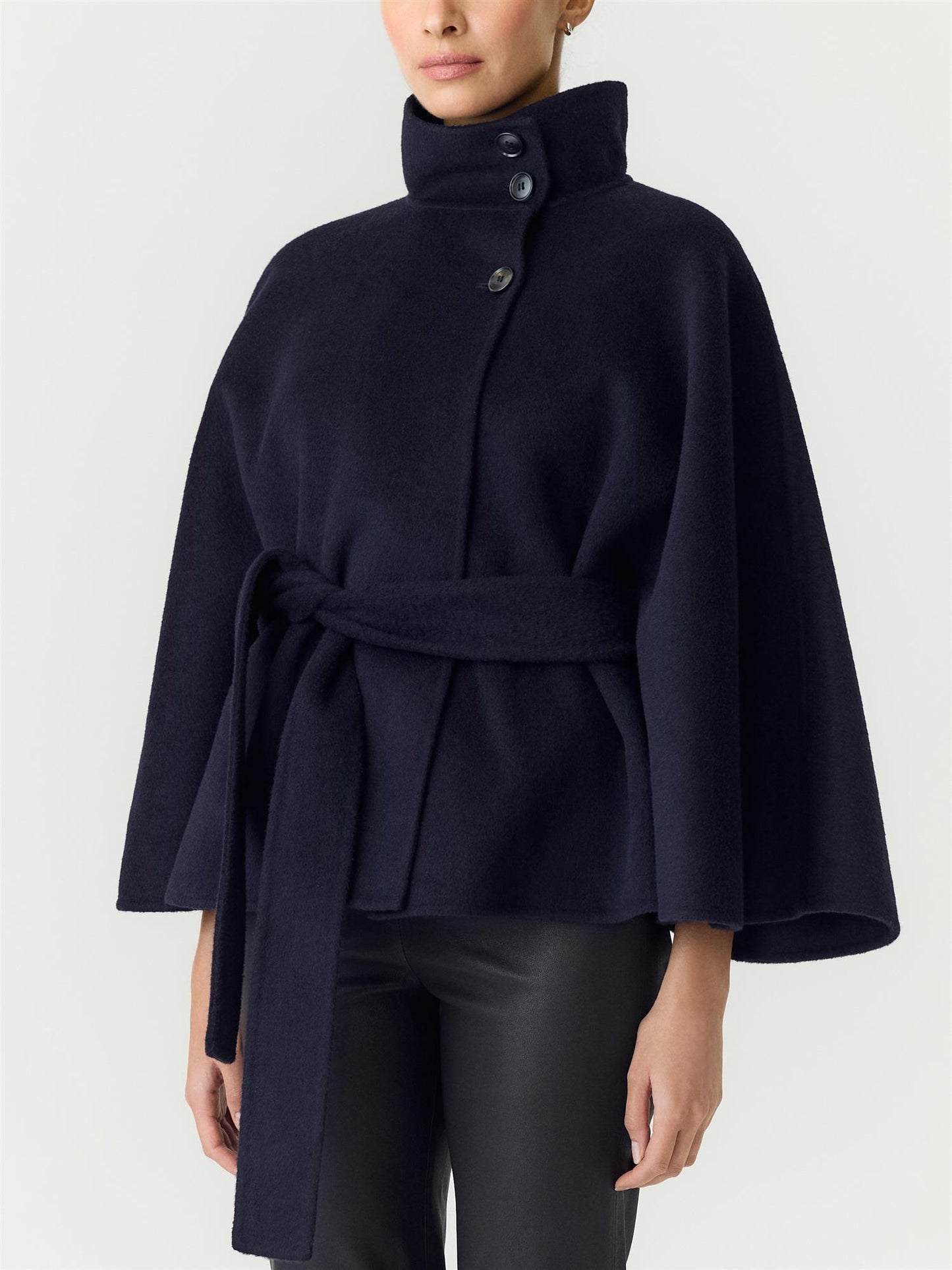 YASALMIO HANDMADE WOOL BLEND JACKET S. - NAVY