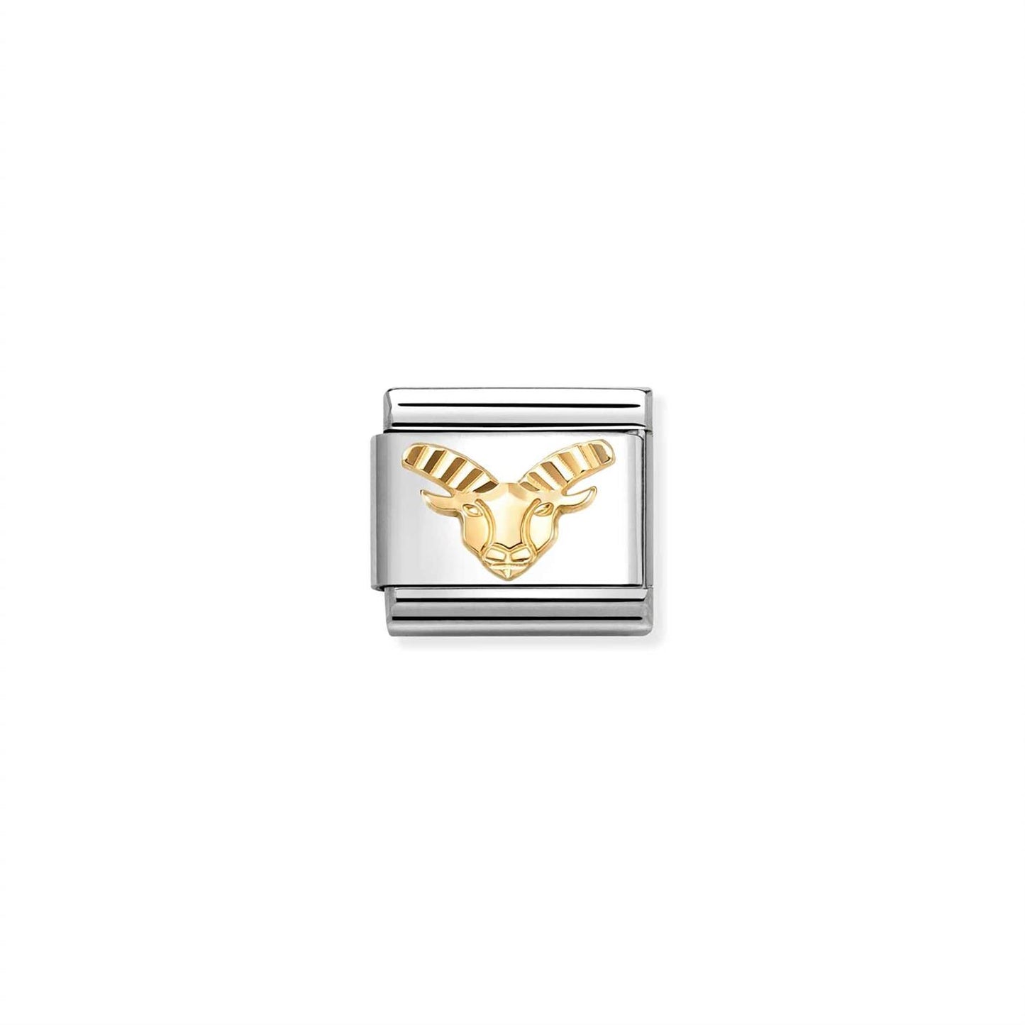 LINK, CAPRICORN IN GOLD DIAMOND CUT (STEINBUKKEN)