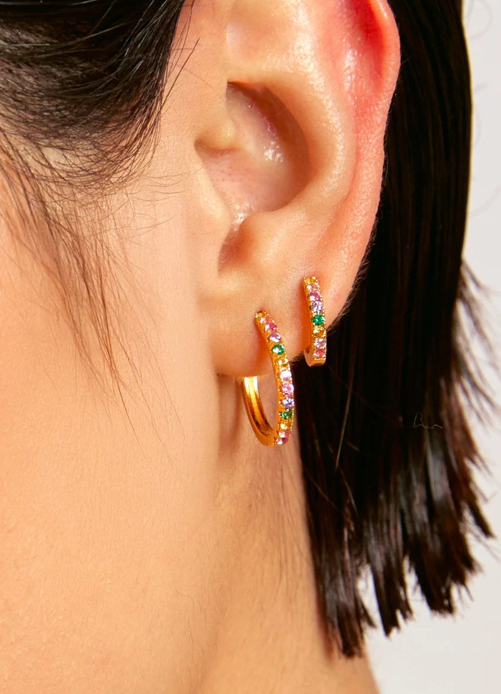 Raibow Delhi Large Hoops