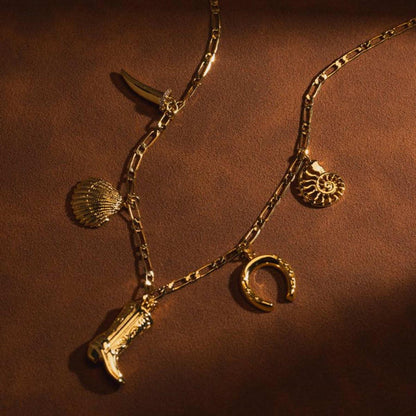 Eclectic western charm necklace