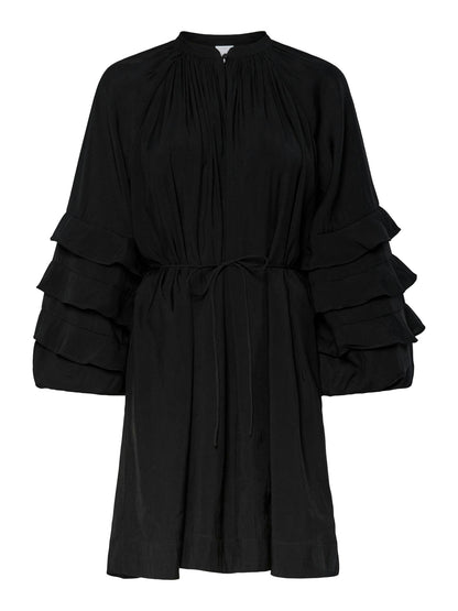 YASTEMURA LS DRESS S - BLACK