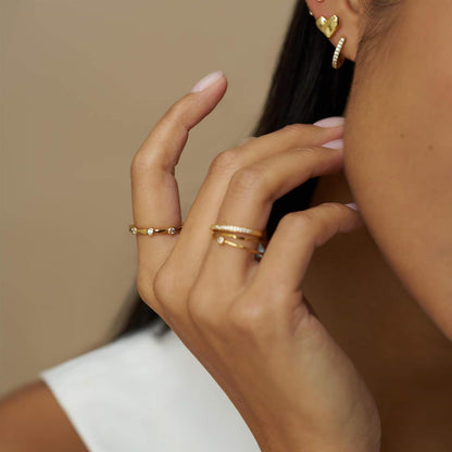Molten Heart & Pave Hoop Earring Pack