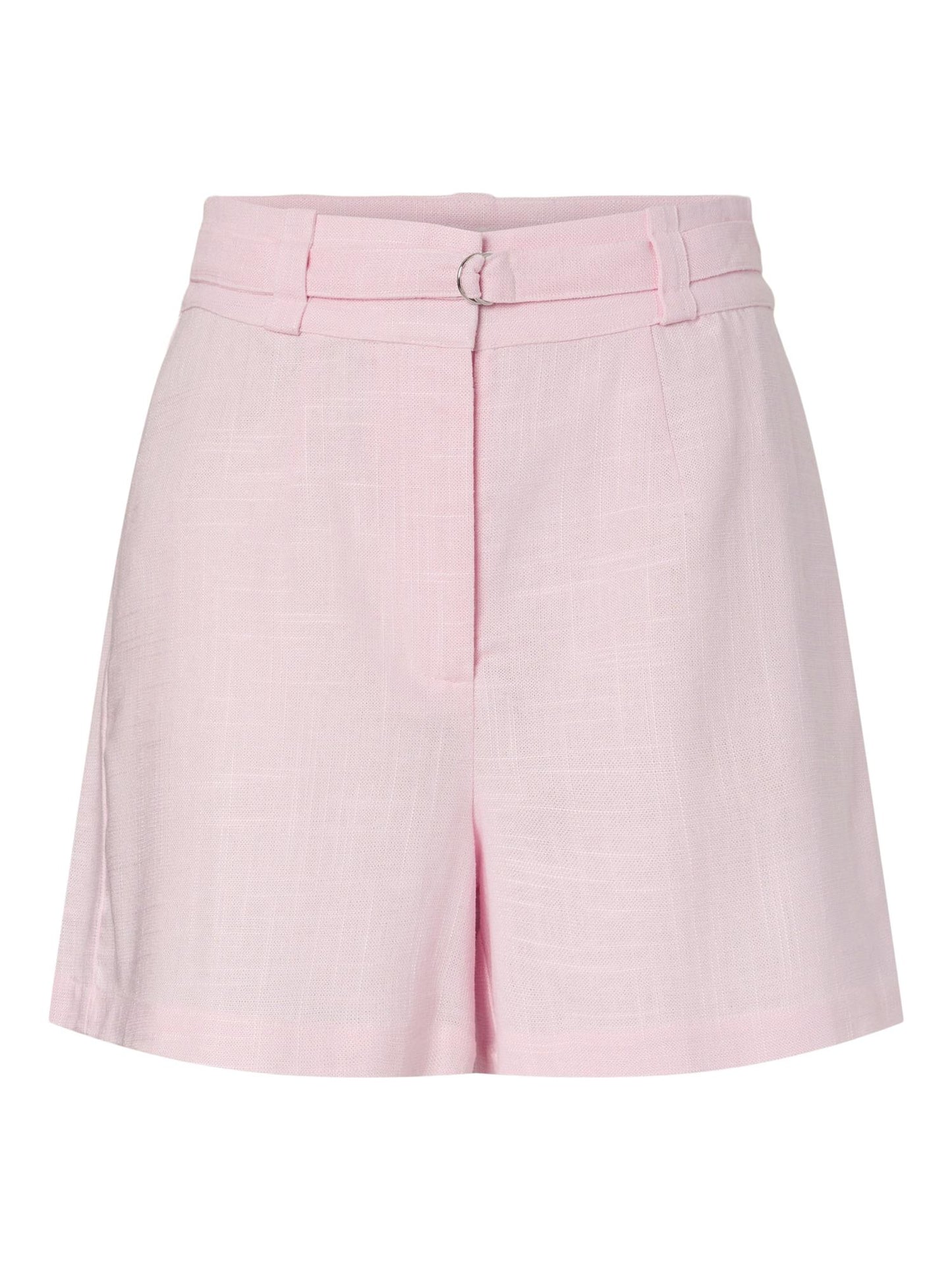 YASAGANIA HW LINEN BLEND SHORTS - PINK LADY
