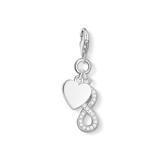 Charm Pendant Heart With Infinity