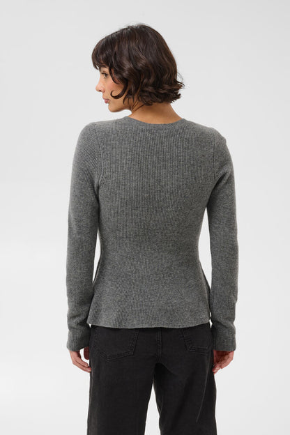 Carina PW Pullover - Medium Grey Melange