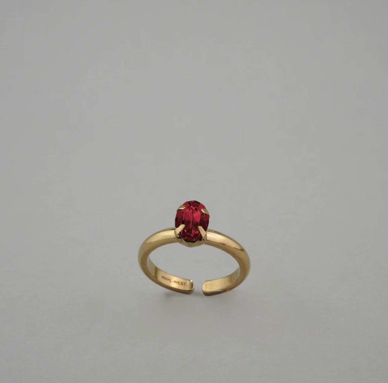 Oval Band Blush Ring