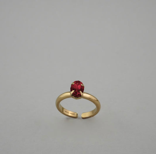 Oval Band Blush Ring