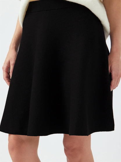 YASFONNY KNIT SKIRT - BLACK