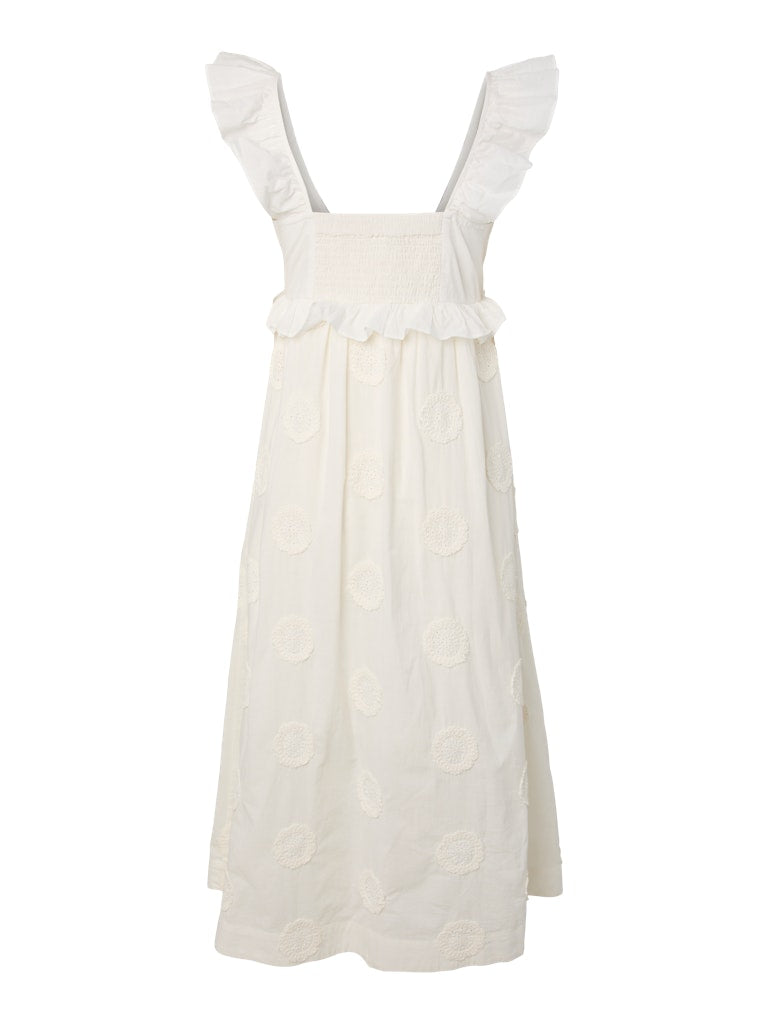 YASNAMA SL LONG DRESS - STAR WHITE