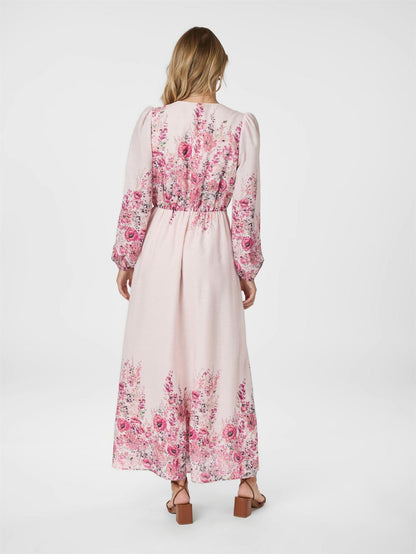 Silfi Flower Print Dress - Rose