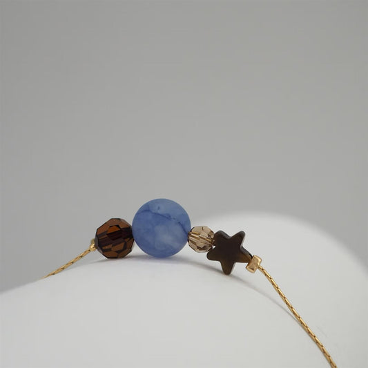 Dainty Hampton Star Twist - Blue / Brown