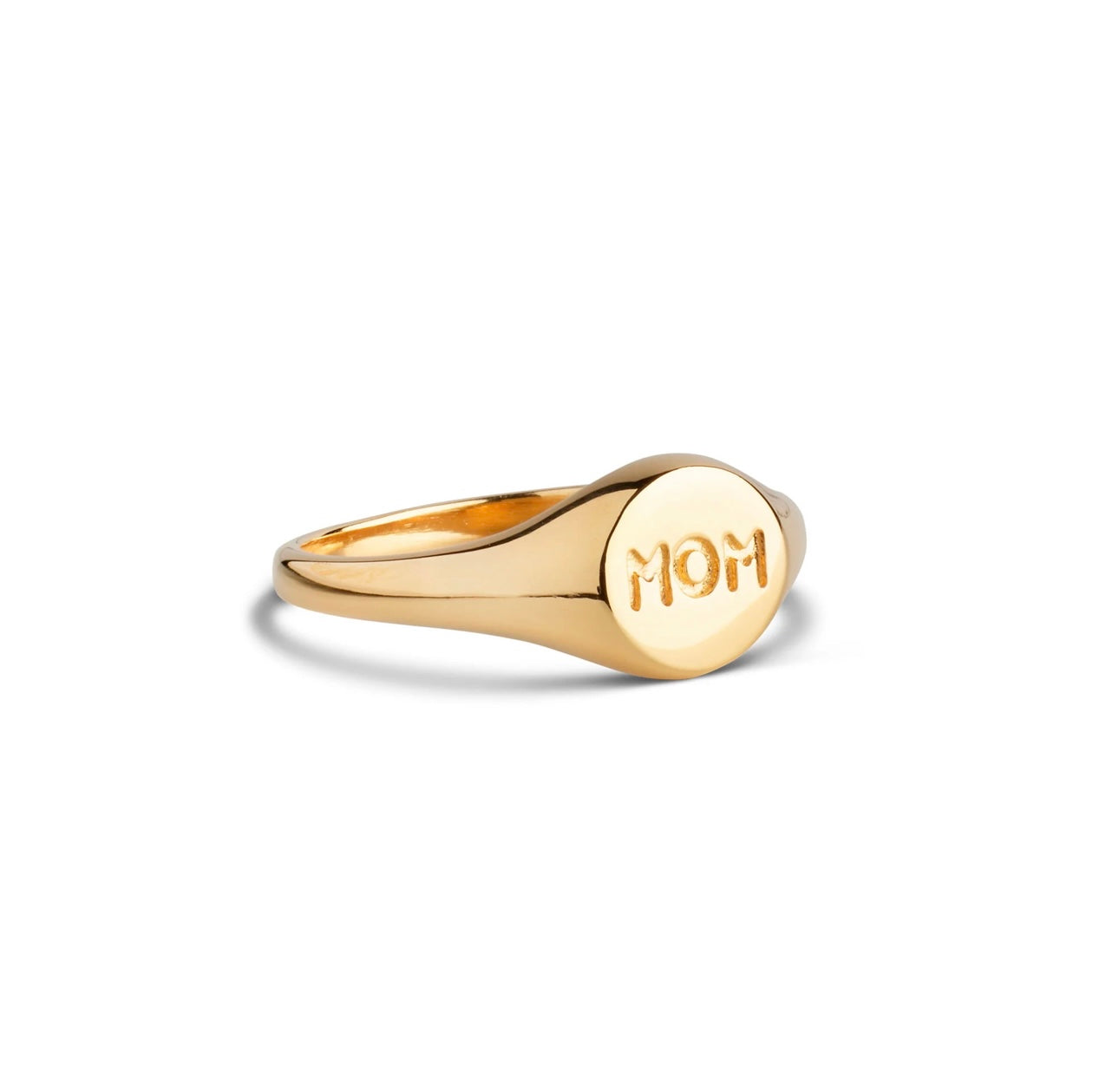 Mom Signet Gold Ring