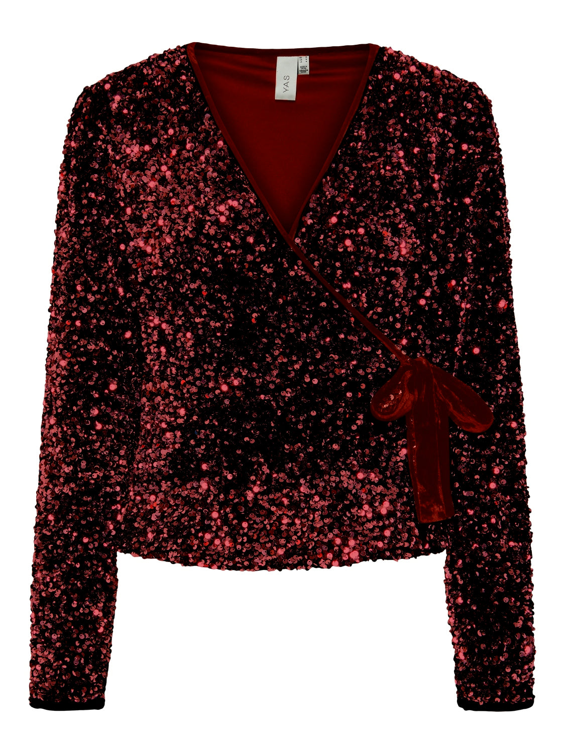 YASELLE WRAP TOP - PORT ROYALE