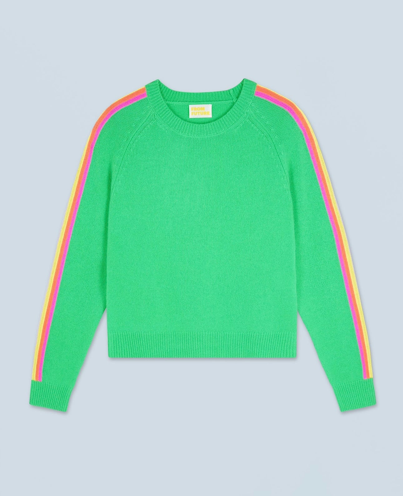 Crewneck Sweater Multicolor Stripes - Utopic Green