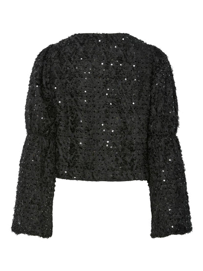 YASSERALA LS SHORT TOP - BLACK
