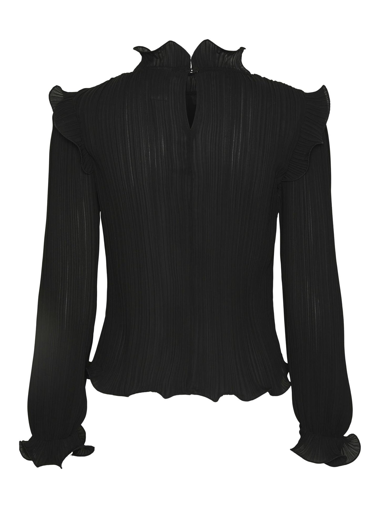 YASPHILINA LS HIGH NECK TOP - BLACK