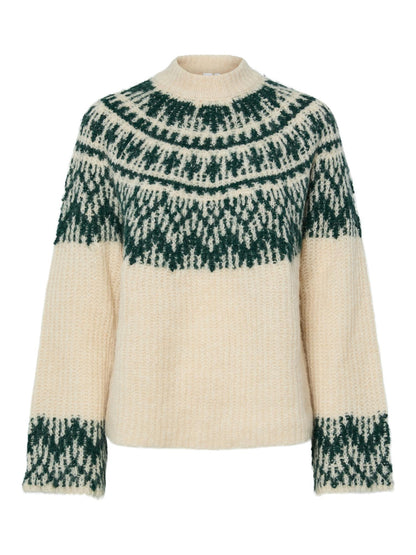 YASLIRI LS WOOL BLEND KNIT PULLOVER - PONDEROSA