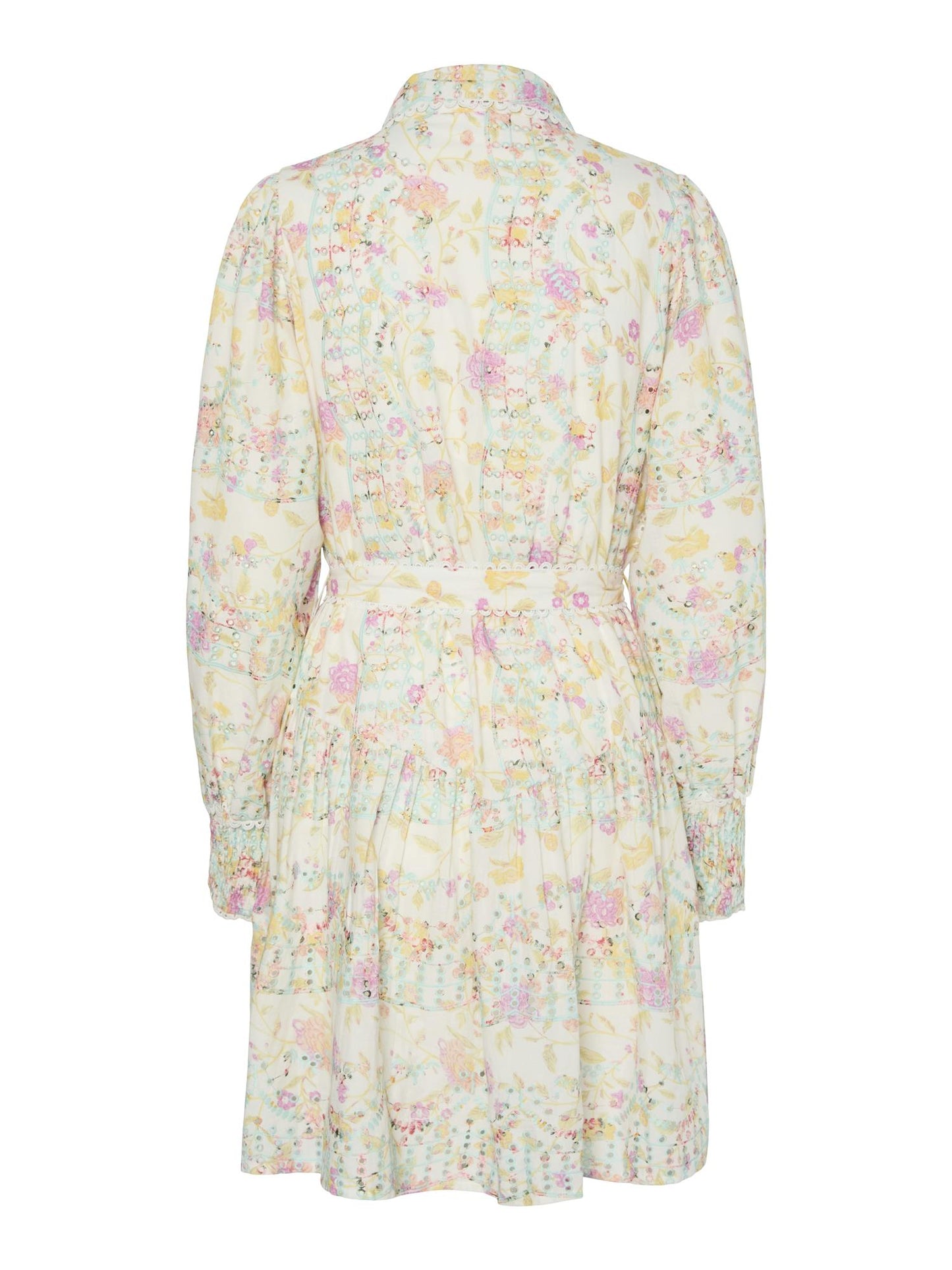 YASMELLIA LS EMBROIDERED DRESS -