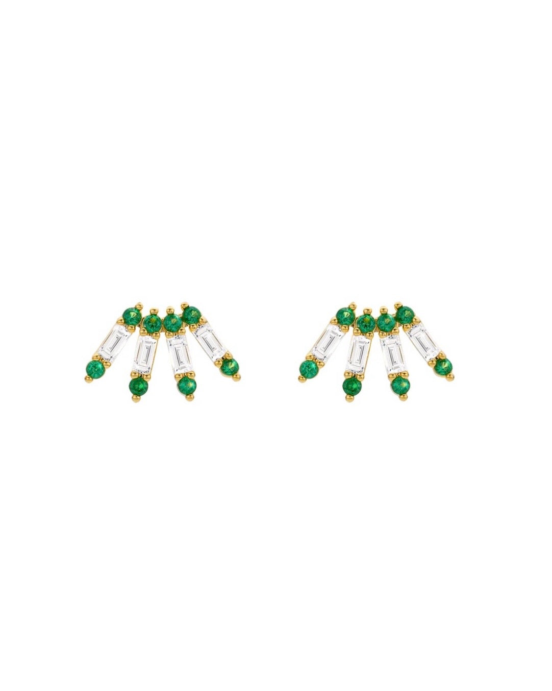 Green Ventaglio Earrings