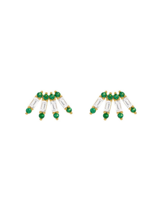 Green Ventaglio Earrings