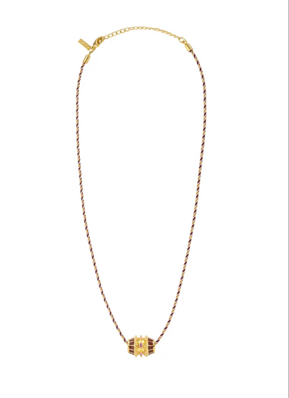 Burgundy Talisman Necklace